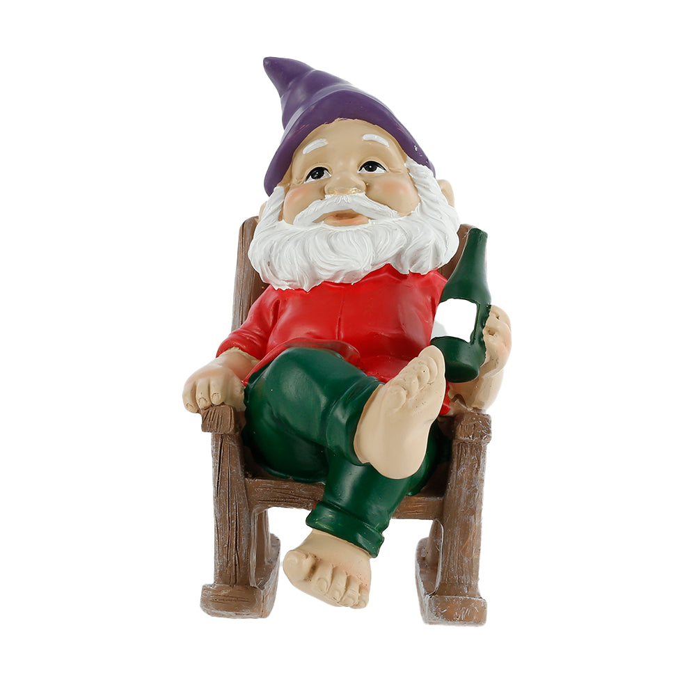 Willstar Garden Gnome Statue Resin Garden Gnome Ornament Resin Craft Garden Figurines for Outdoor Garden Yard Lawn Decorations