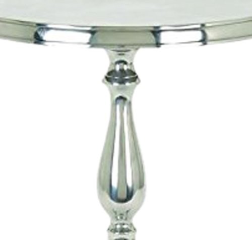 Elegant Aluminum Accent Table  22 quotx15 quot  Silver   Traditional   Side Tables And End Tables   by Imtinanz  LLC  Houzz