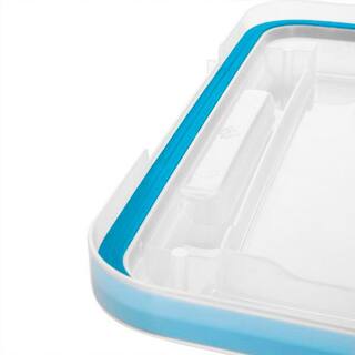 Sterilite 120 qt. Plastic Storage Container with Gasket Latch Lid in Clear 12-Pack 12 x 19434303