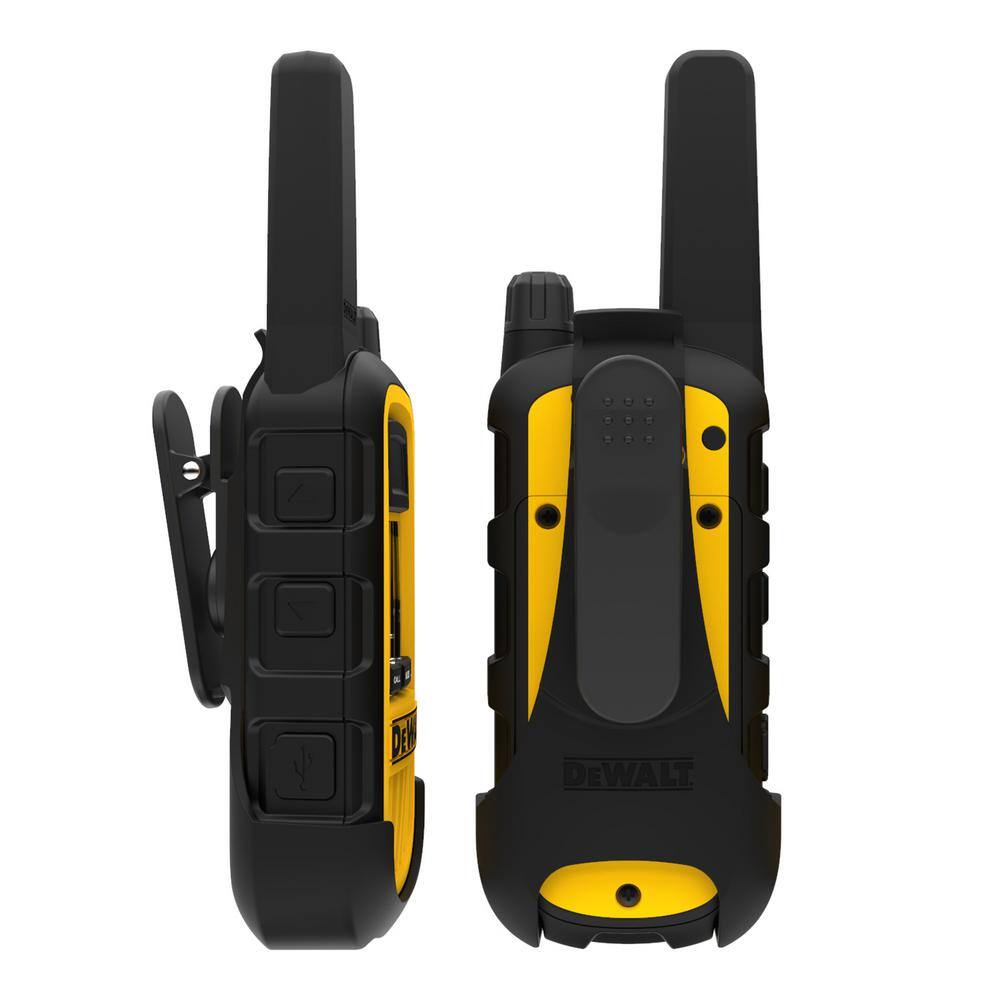 DW DXFRS800 Heavy-Duty 2-Watt Walkie Talkies (2-Pack) DXFRS800