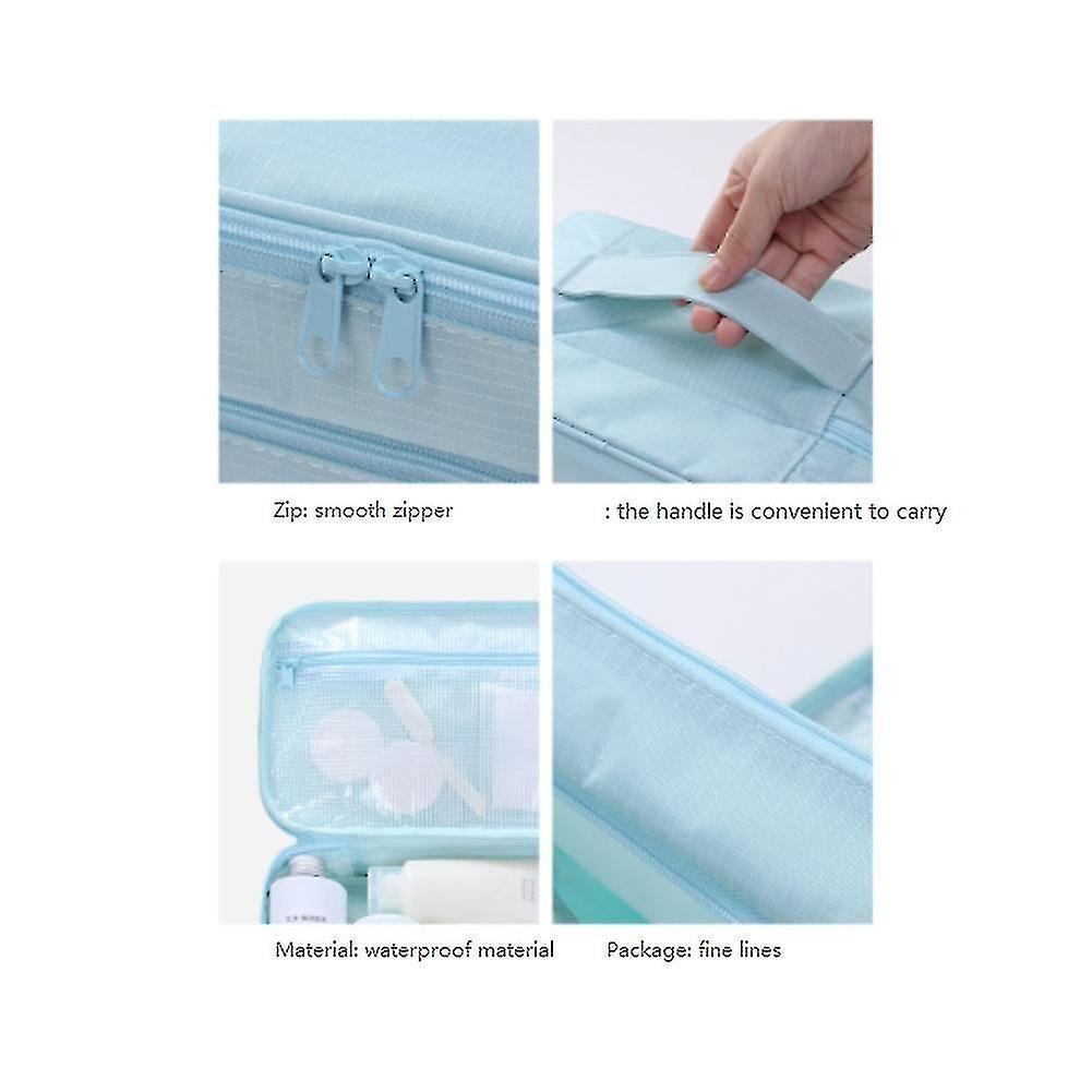 Travel Packing Square Underwear Organizer Clothes Bag Luggage Capacity Visible Mesh Waterproof