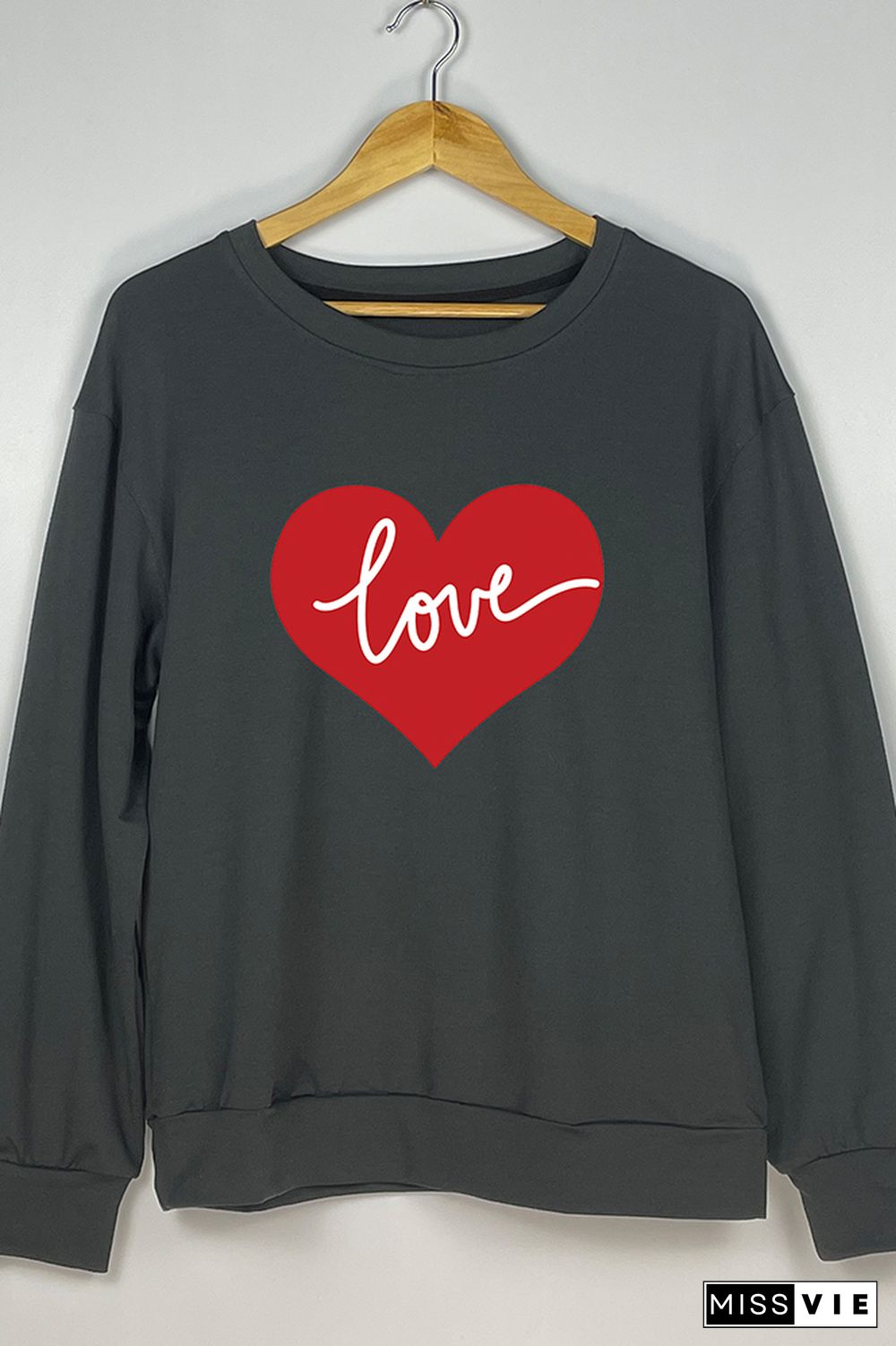 VALENTINE'S DAY Pullover Heart Love Sweatshirt Women Wholesale