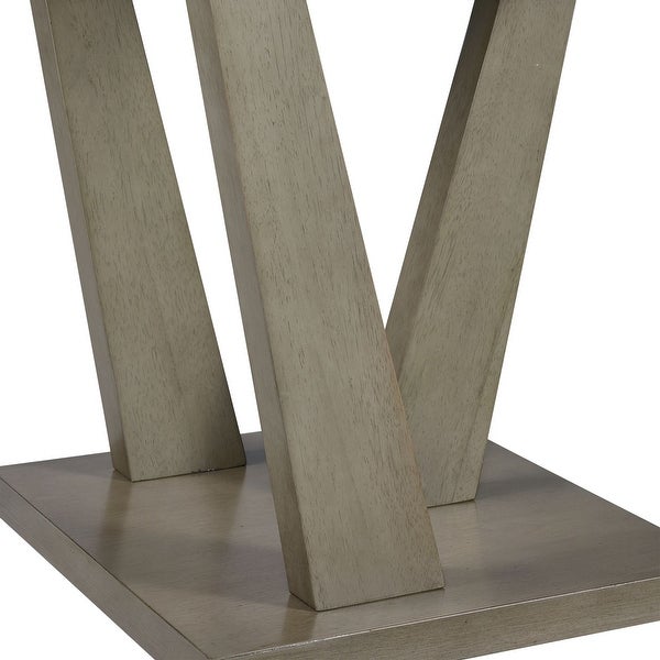 Picket House Furnishings Graham Square End Table in Grey