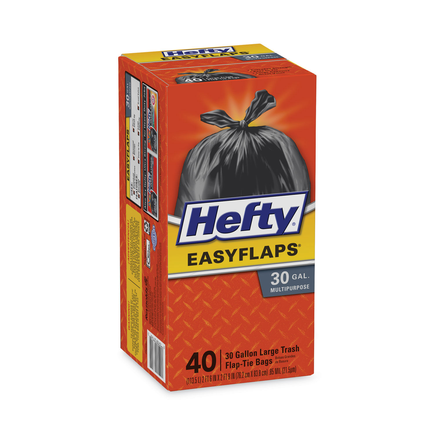 Easy Flaps Trash Bags by Heftyandreg; RFPE27744