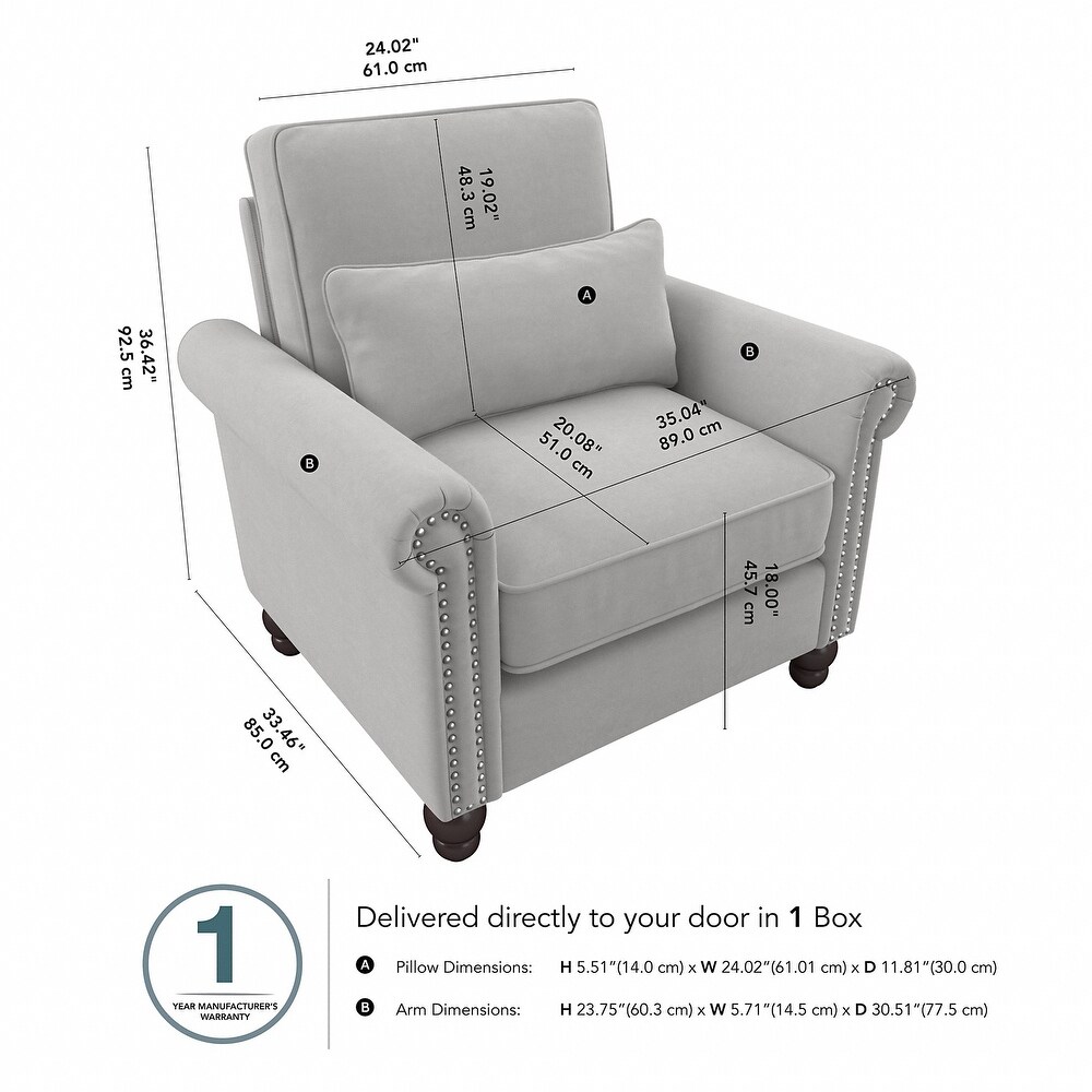 Coventry Accent Chair with Arms by Bush Furniture