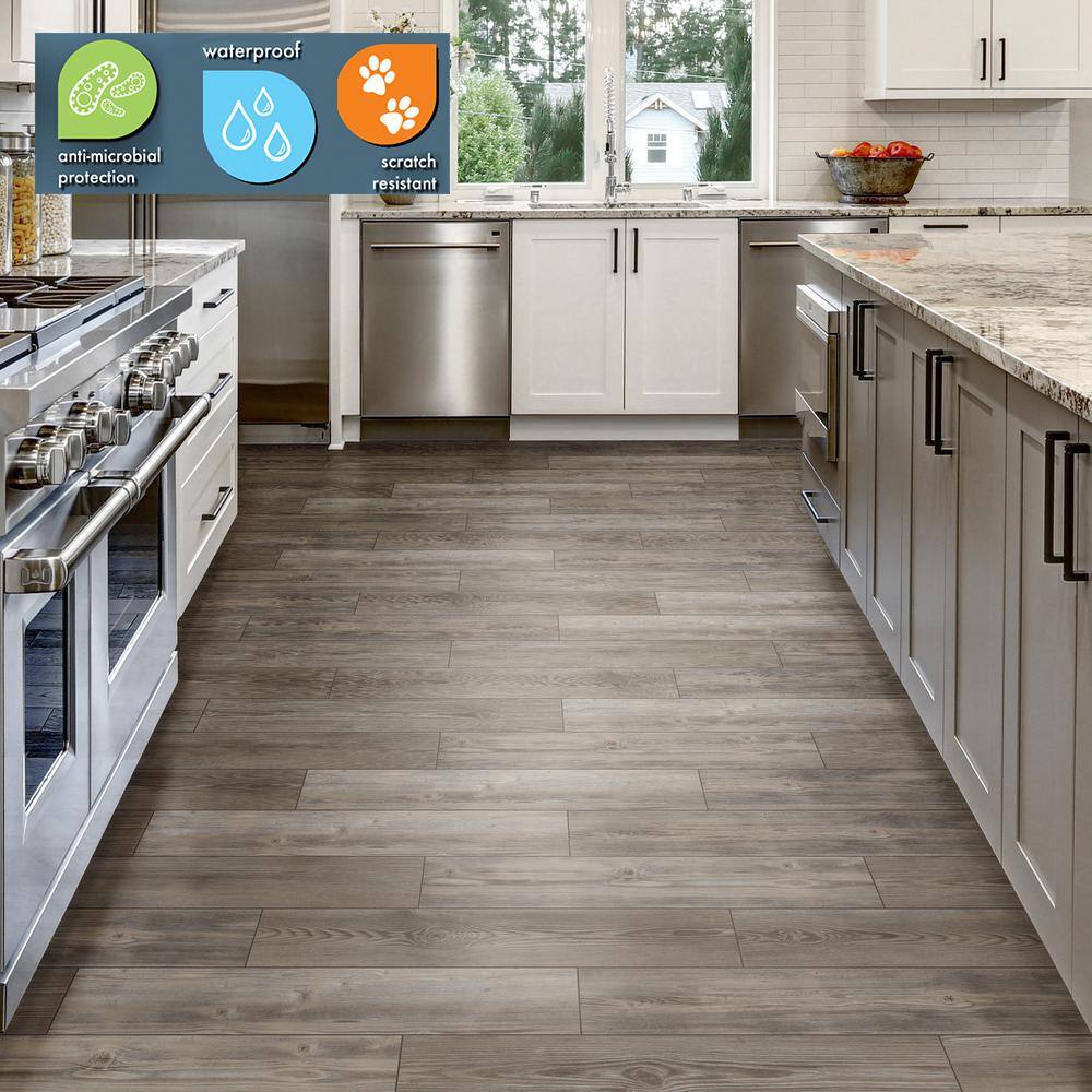 Lifeproof Acre Heights Wood 6 MIL x 7.5 in. W x 48 in. L Click Lock Waterproof Luxury Vinyl Plank Flooring (19.8 sqftcase) I1655101L