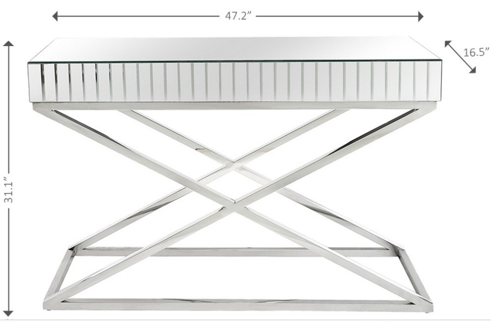 X Shaped Console Table   Contemporary   Console Tables   by UStradeENT LLC  Houzz