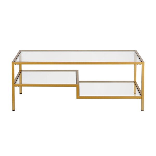 Lovett Coffee Table Brass Finish