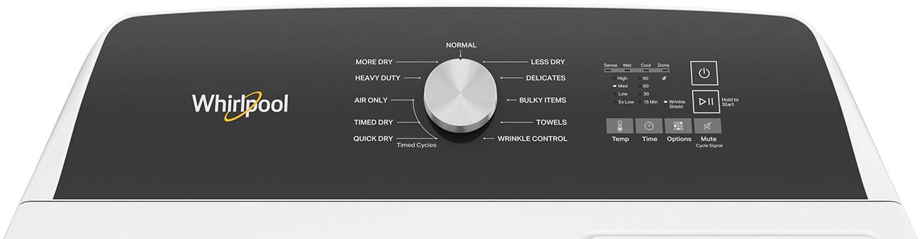 Whirlpool 7 Cu. Ft. White Moisture Sensing Electric Dryer