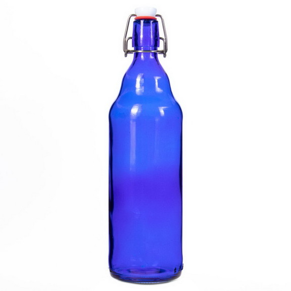 Brybelly 33 Oz Blue Grolsch Bottle