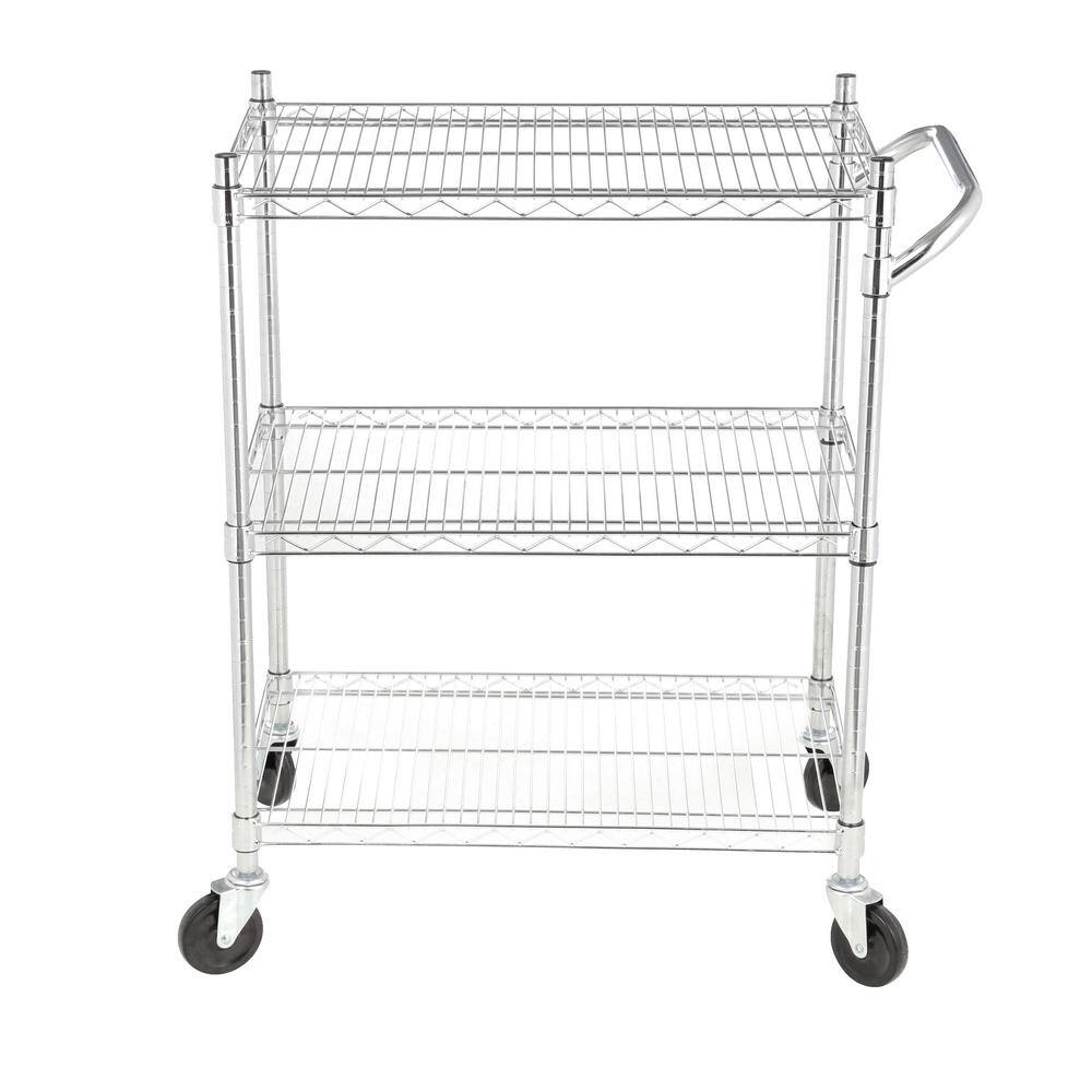 Oceanstar 3-Tier Steel Heavy Duty All-Purpose Utility Cart AUC1460