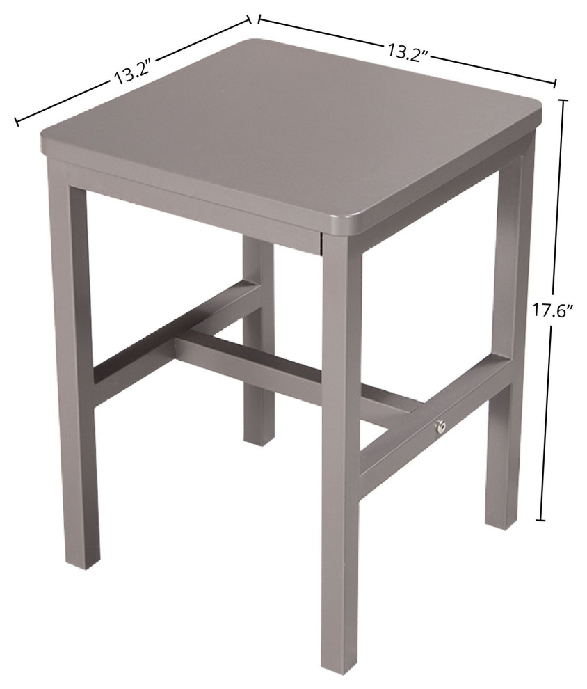 Maja Dining Set with Table and 4 Chairs  Dark Gray   Transitional   Outdoor Dining Sets   by Bill Grace  Houzz