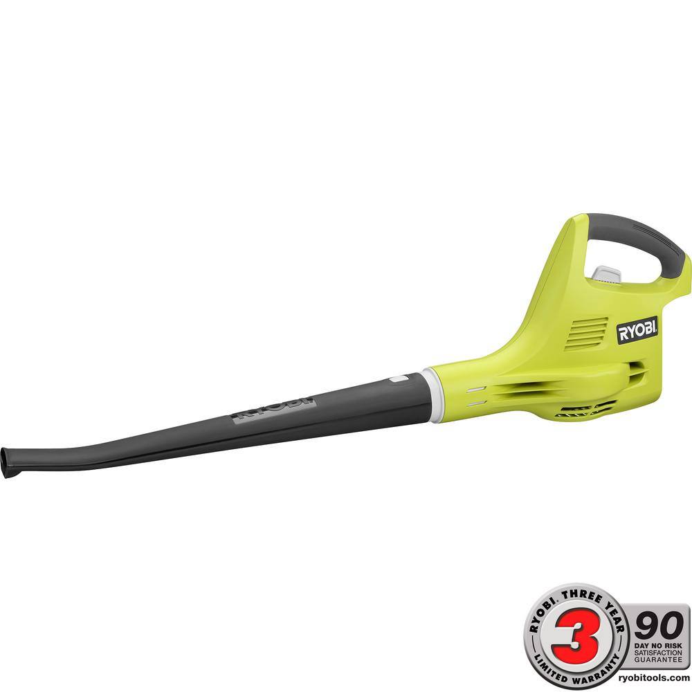 RYOBI ONE+ 18V 180 MPH 80 CFM Cordless Battery Hard Surface Leaf BlowerSweeper (Tool Only) P2105