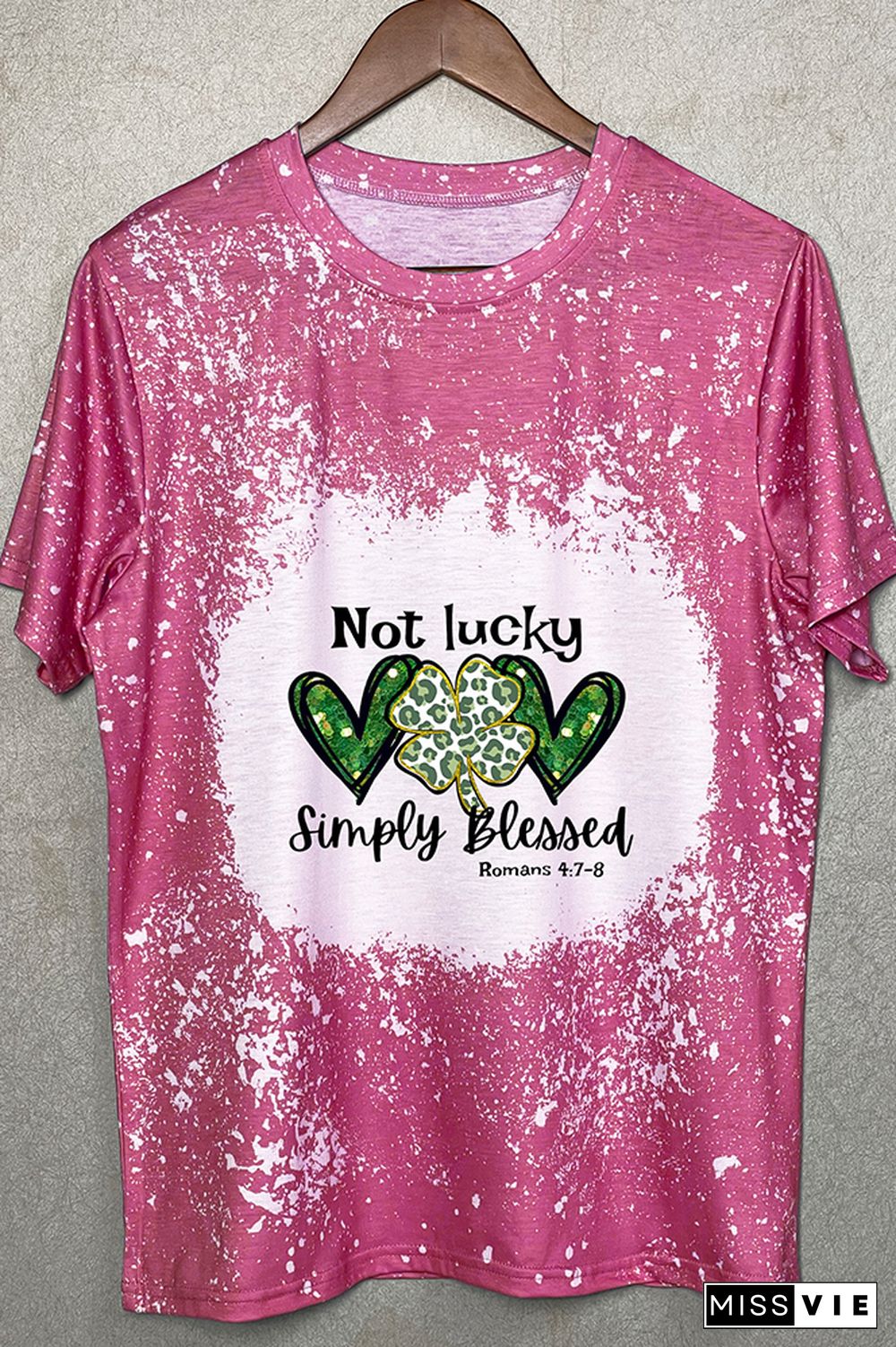 Not Lucky Just Blessed St Patrick’s Day Graphic Tee Wholesale