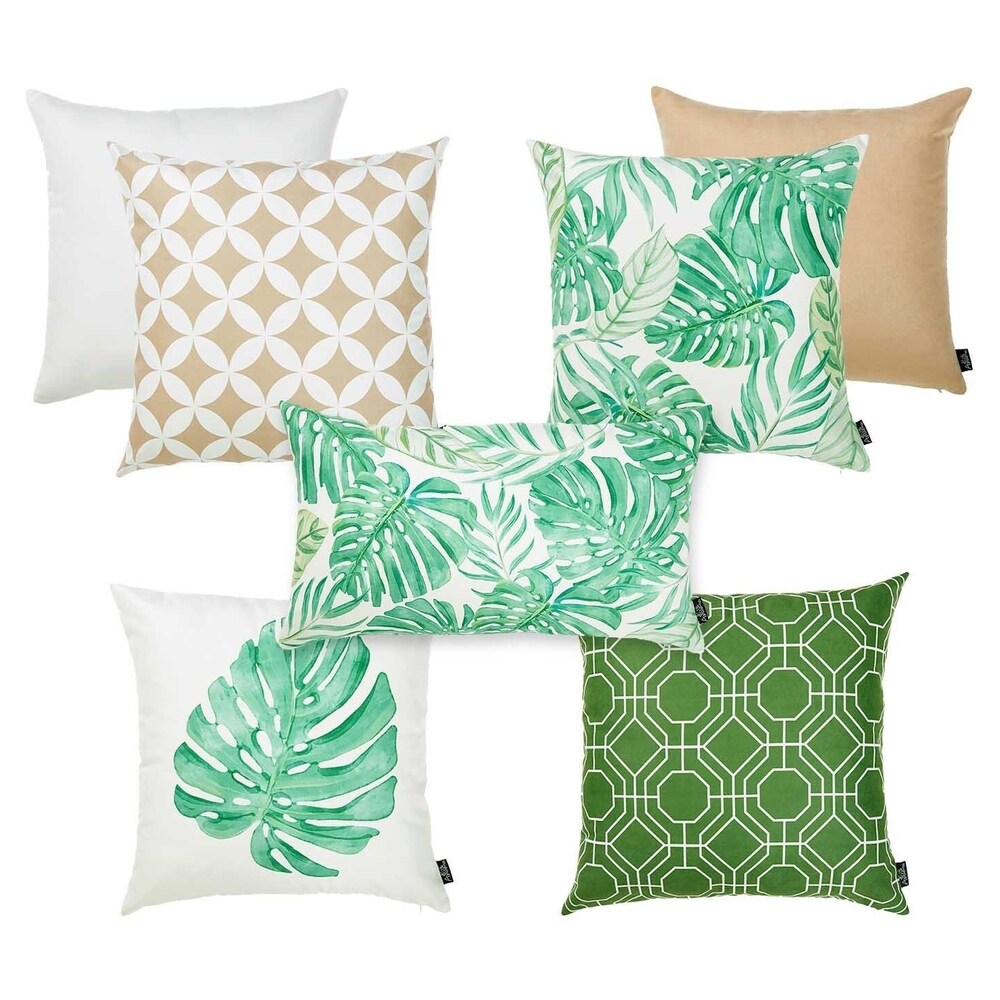 Porch   Den Verde Tropical Throw Pillow Cover