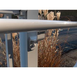 EZ Handrail 3 ft. Copper Vein Aluminum Round Straight Handrail Kit EZA3KIT-CV