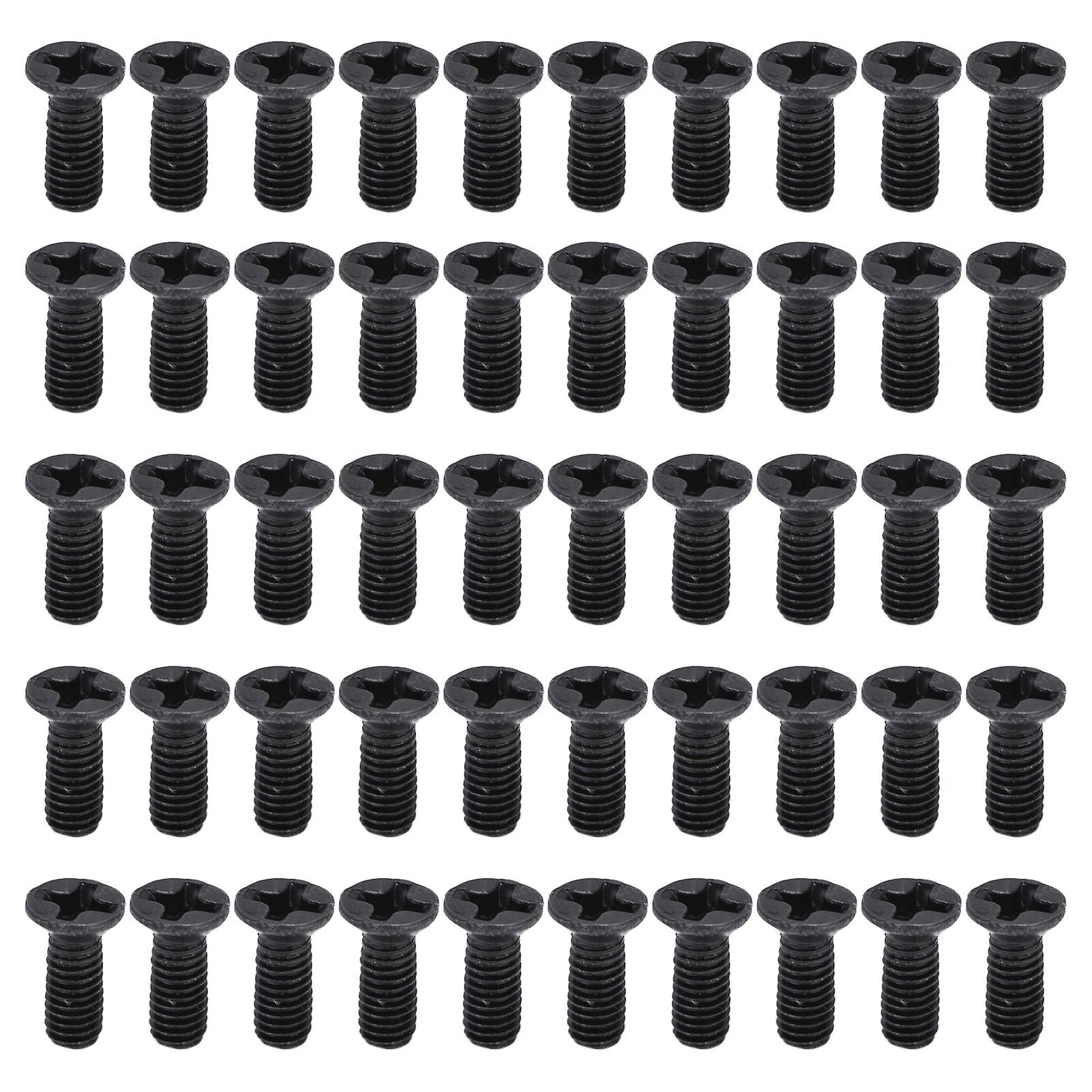 50pcs Countersunk Cross Screws Din 965 Black Galvanized Machine Screw Assortment Kitm3x8