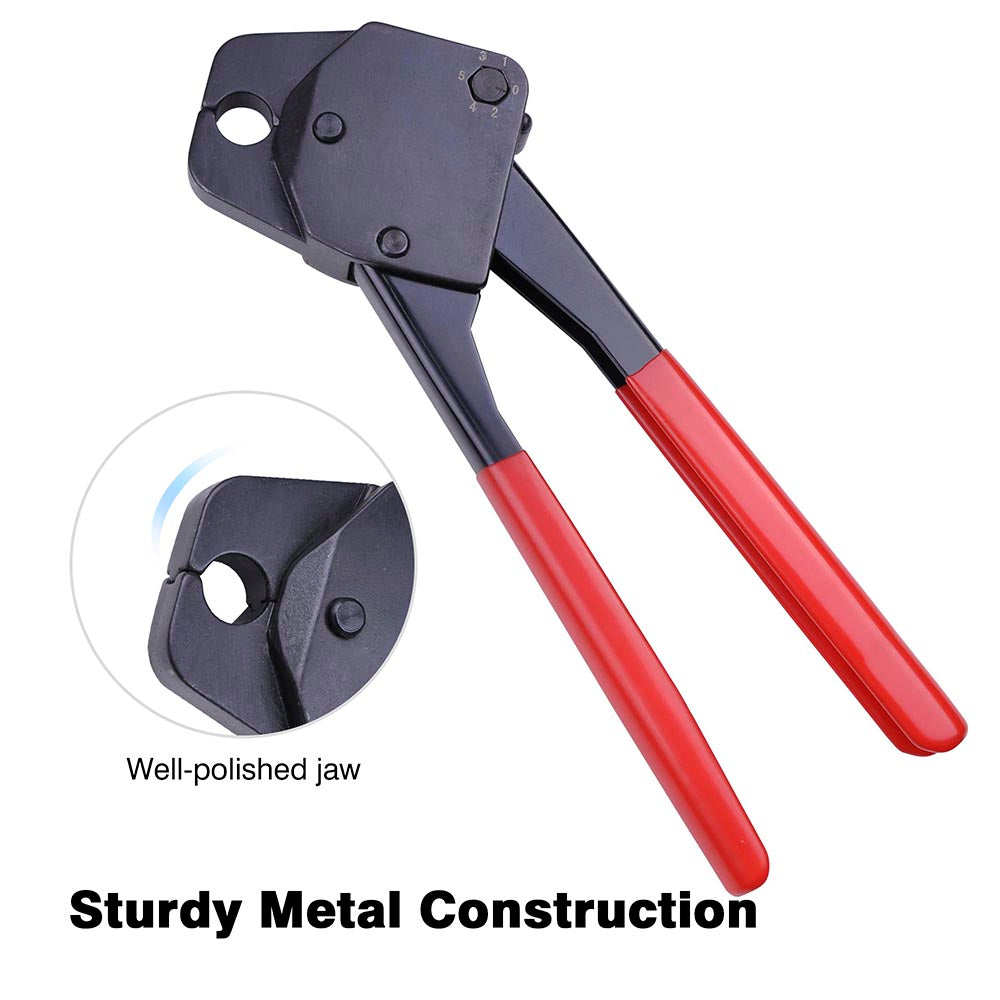 Yescom Pex Crimp Tool Ring Crimper w/ Gauge 3/8