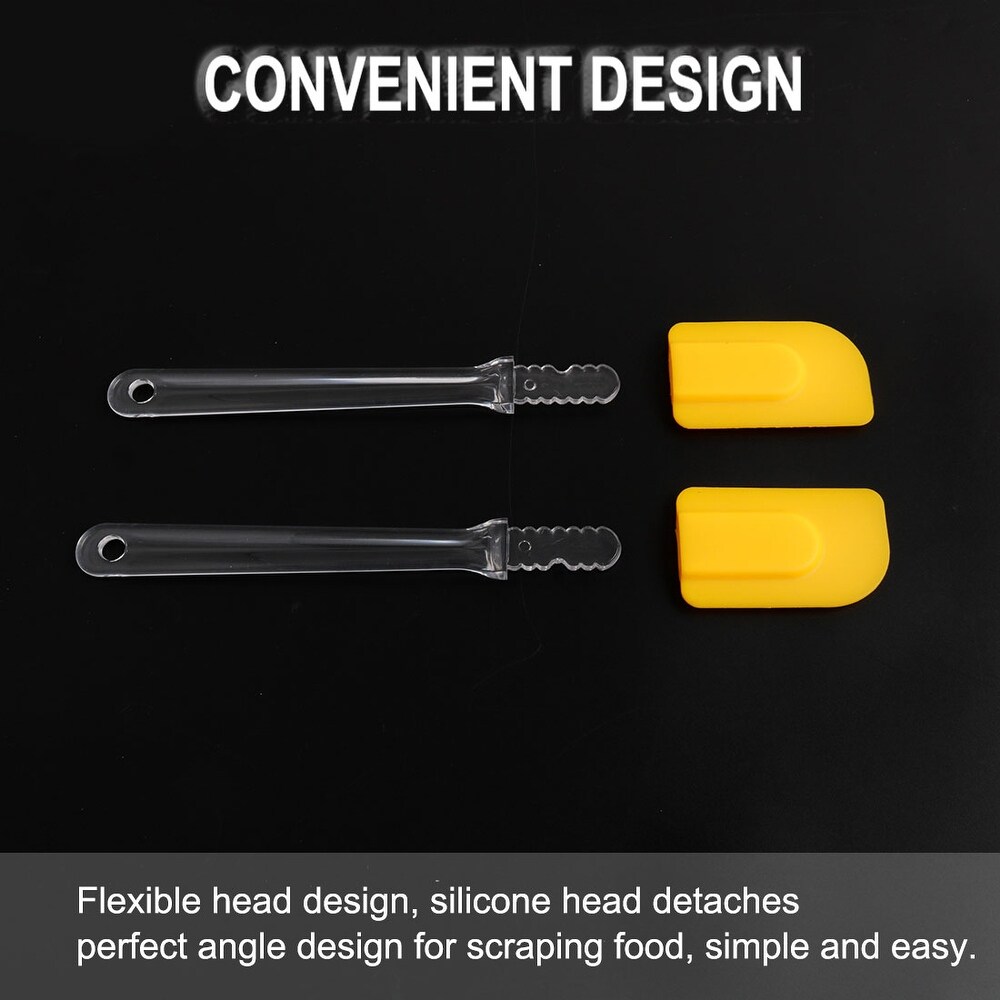 2pcs Flexible Silicone Spatula Heat Resistant Non Stick Cooking   9.6\