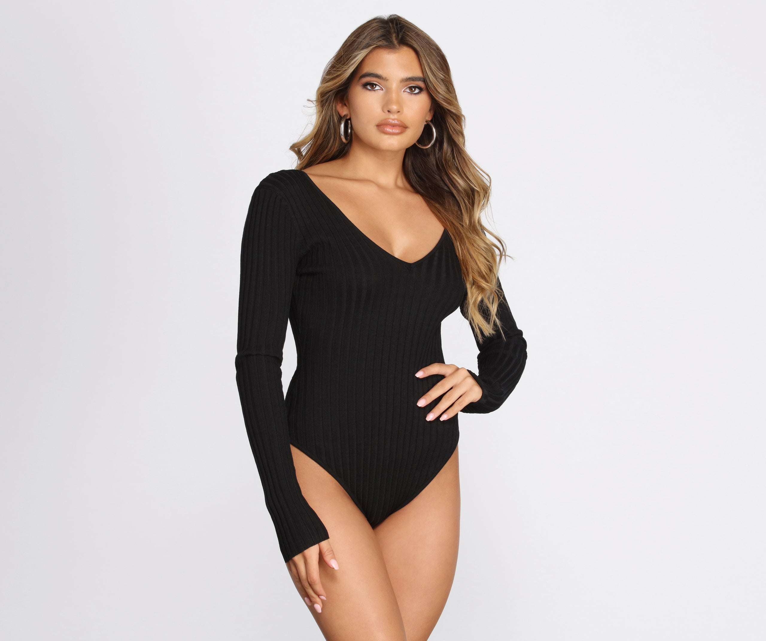 Basic Babe Sweater Bodysuit