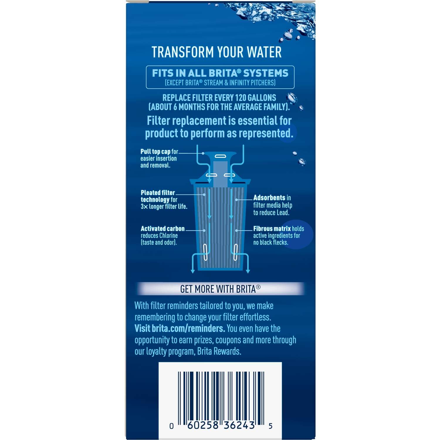 Brita Longlast Water Pitcher Replacement Filter For Brita