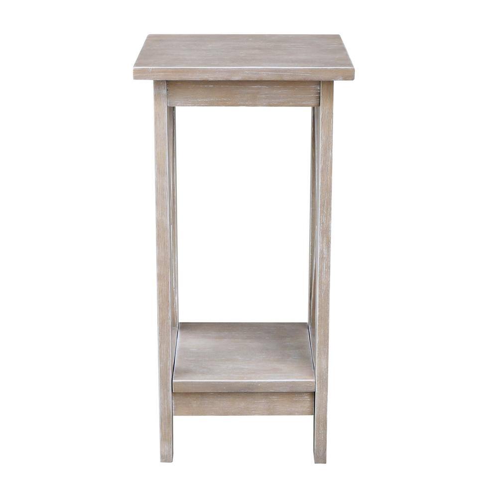 International Concepts Weathered Taupe Gray 24 in. H X-Sided Plant Stand OT09-3071X