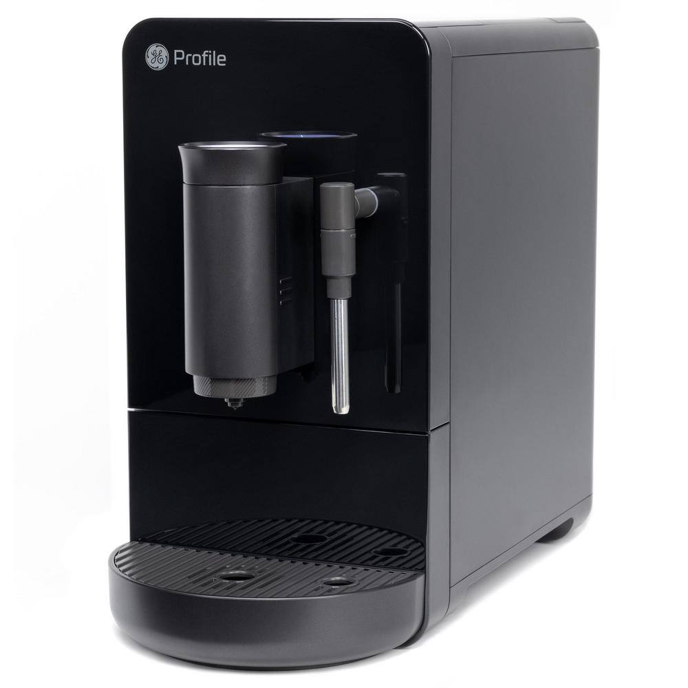 GE Profile 1- Cup Automatic Espresso Machine in Black with Built in Grinder Frother Frothing Pitcher and WiFi Connected P7CEBBS6RBB