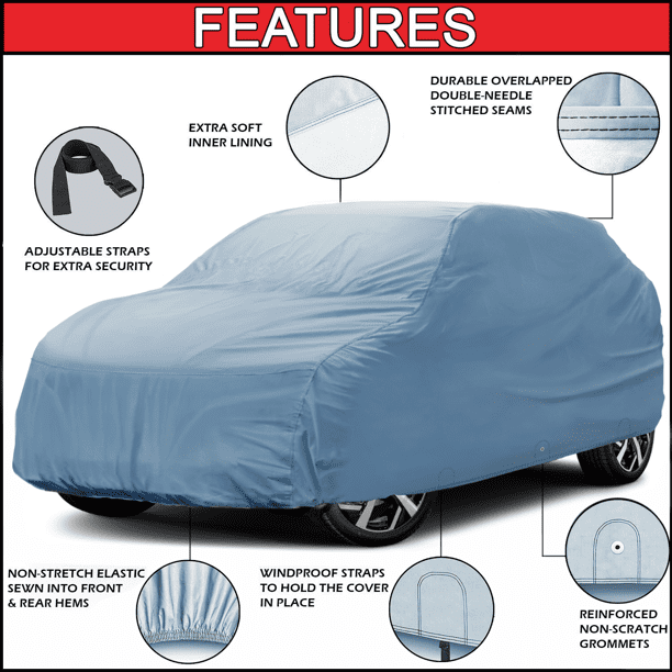 iCarCover Fits [Jeep Wrangler 2-Door] 1987 1988 1989 For Automobiles Waterproof Full Exterior Hail Snow Indoor Outdoor Protection Heavy Duty Custom SUV Vehicle Car Cover