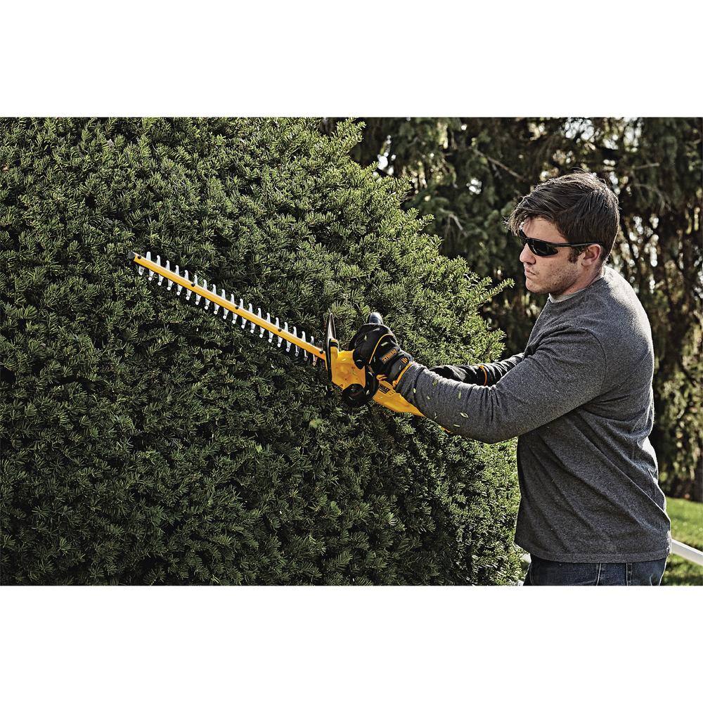 DW 20V MAX 125 MPH 450 CFM Brushless Cordless Battery Powered Handheld Leaf Blower Kit  Cordless Hedge Trimmer (Tool Only) DCBL722P1W820B