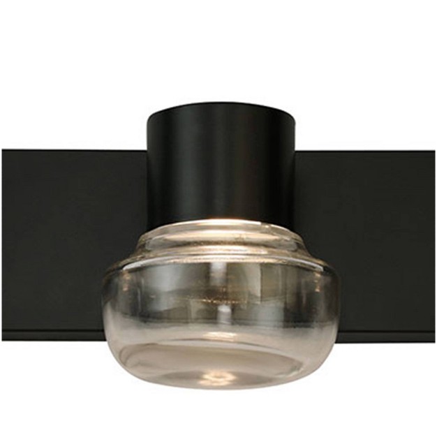 Led 3 light Belby Bath And Vanity Pendant Black clear Eglo