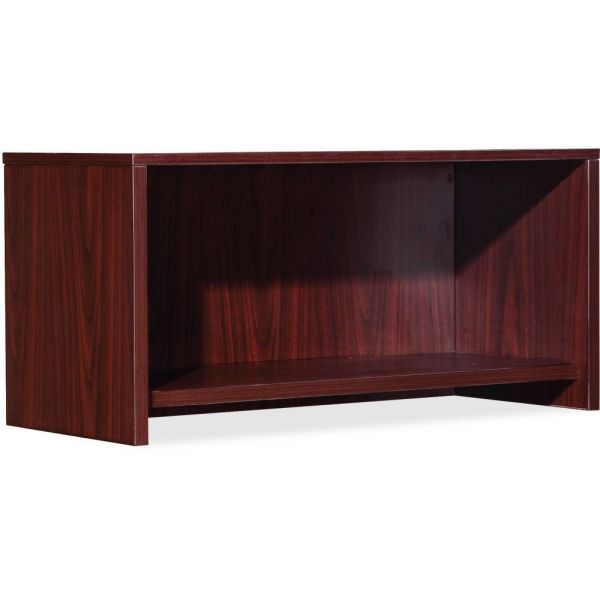 Lorell Essential Series Mahogany Wall Mount Hutch