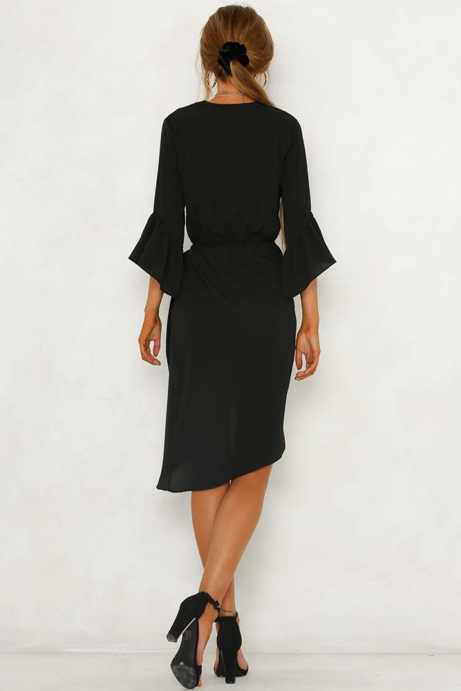 Heart Of The City Midi Dress Black