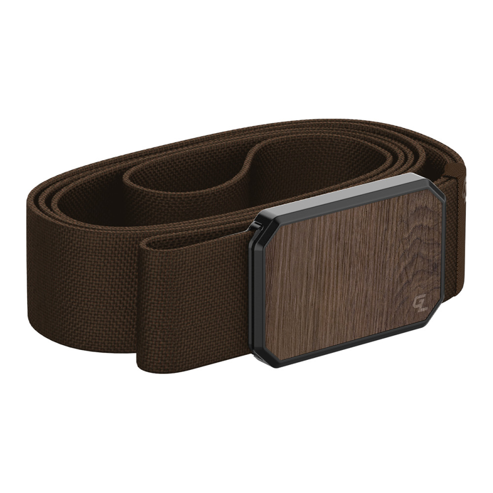 Groove Life Brown Belt with Walnut Magnetic Buckle