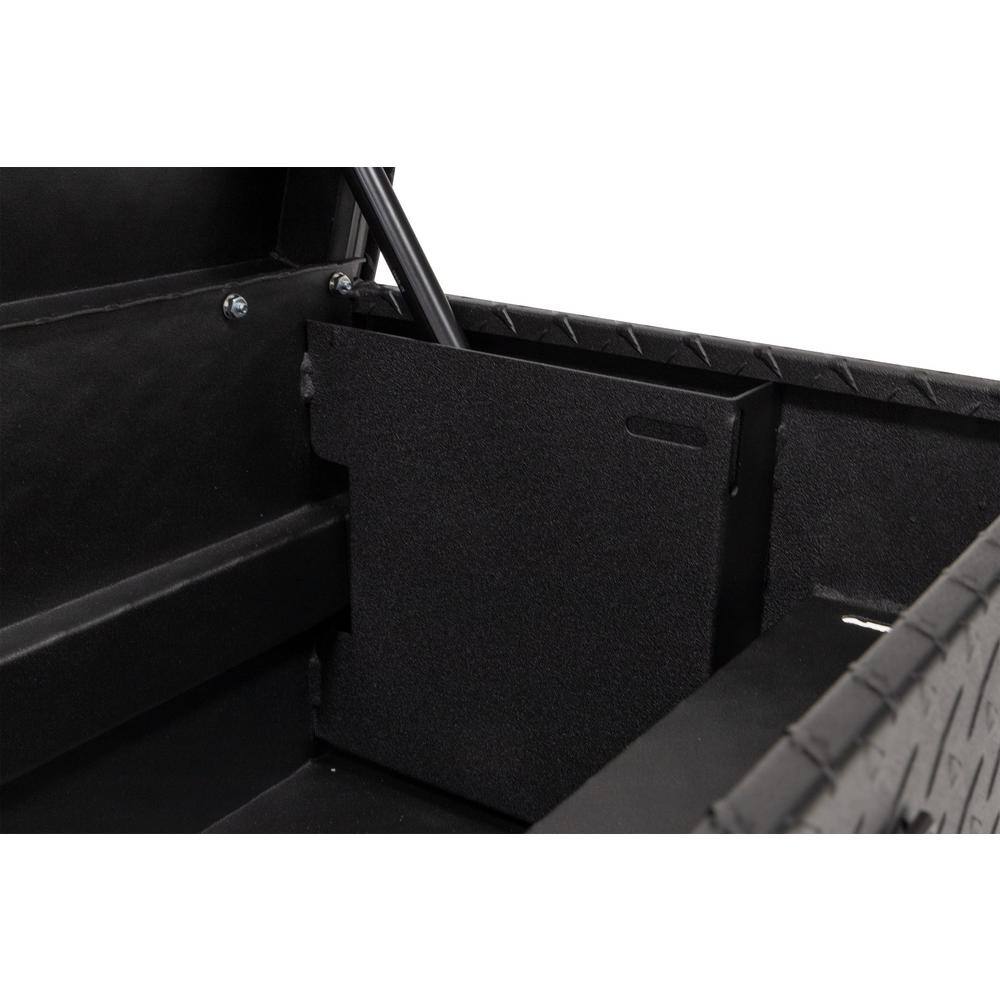 Weather Guard 41 in. Matte Black Aluminum Lo- Side Truck Tool Box 184-52-03