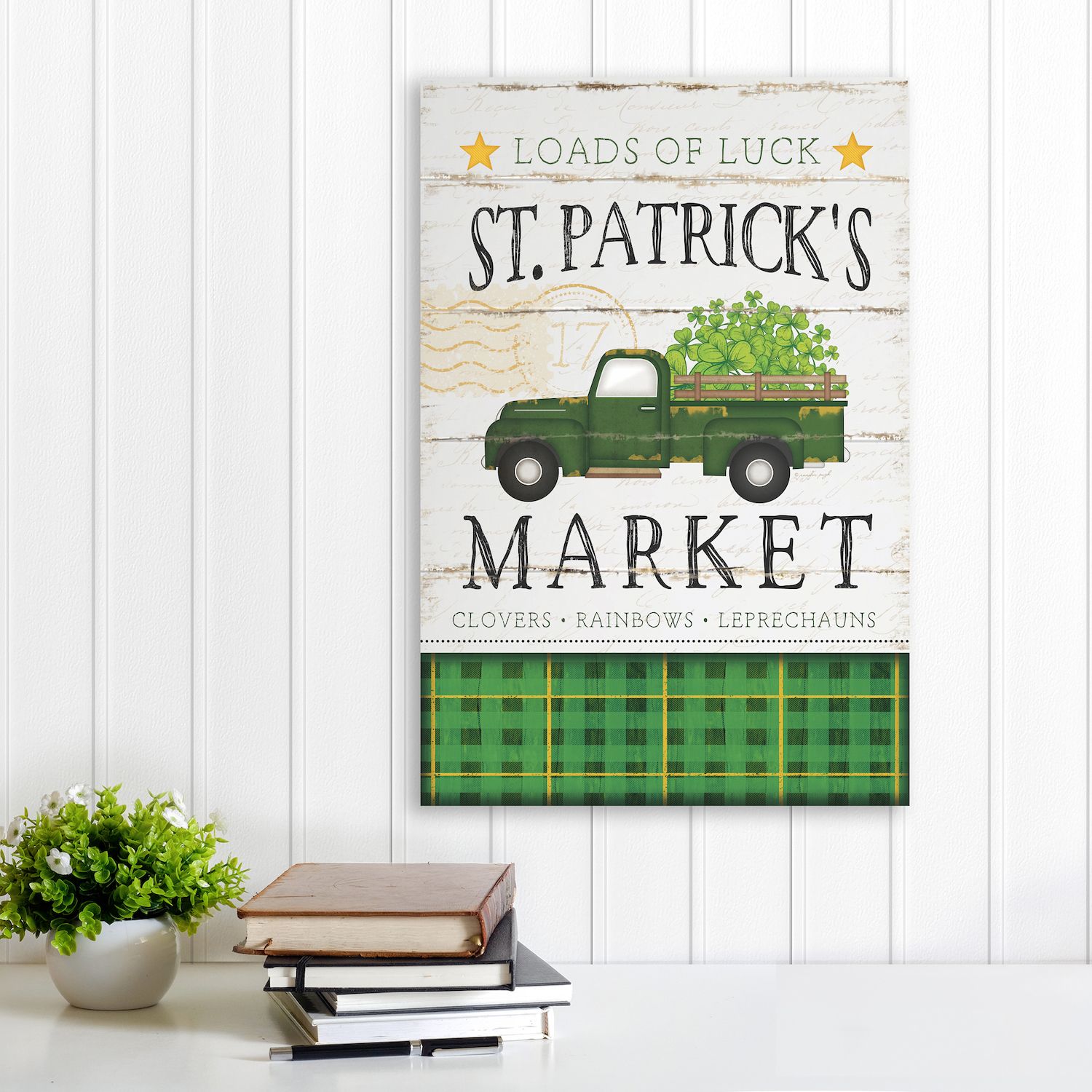 COURTSIDE MARKET St. Patrick's Day At The Market Canvas Wall Art