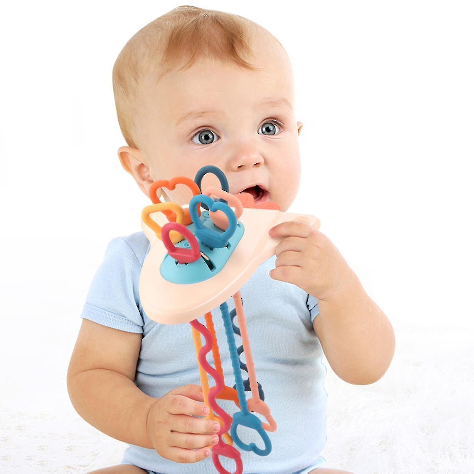 Teether Toy Brainstorm Airship Shape Education Learning Portable Parent-child Interactive Training Finger Sensory Toy Daily Use