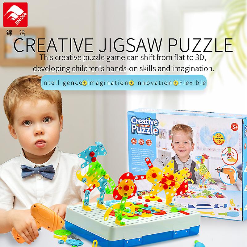 Educational Jigsaw Toys Assembled Building Blocks Toys Over 3 Years Old