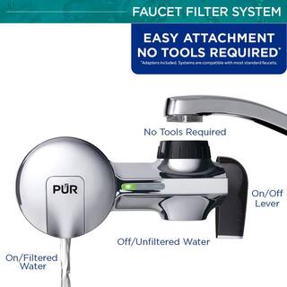 PUR PLUS Faucet Mount Filtration System Chrome PFM400H