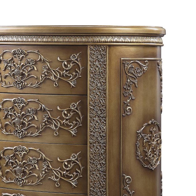 Constantine Chest Brown gold Finish Acme Furniture