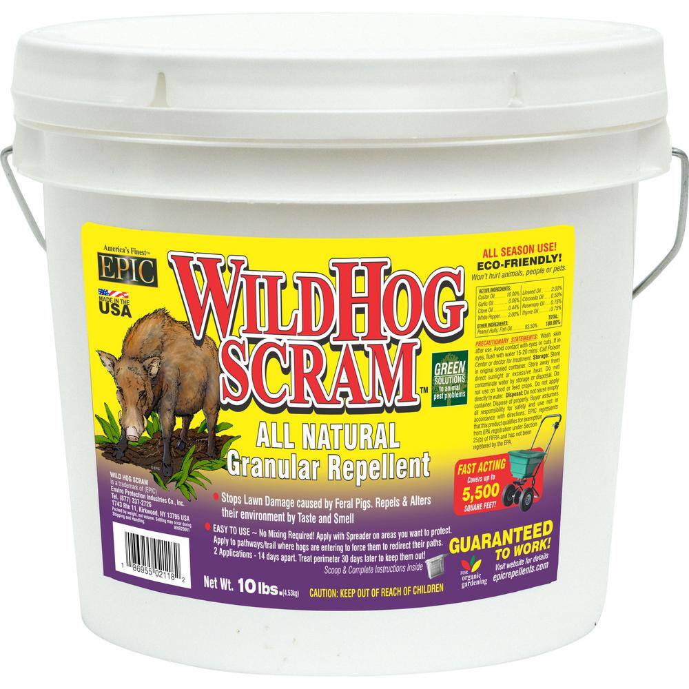 10 lbs. Wild Hog Repellent Granular Bucket 20001