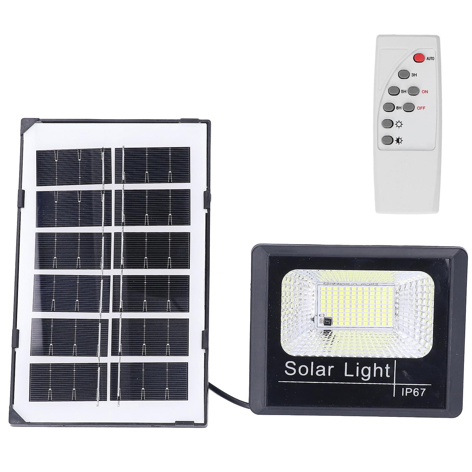 100led Outdoor Solar Flood Light Ip67 Waterproof Solar Wall Lamp Remote Control Street Lamp For Garden 40w