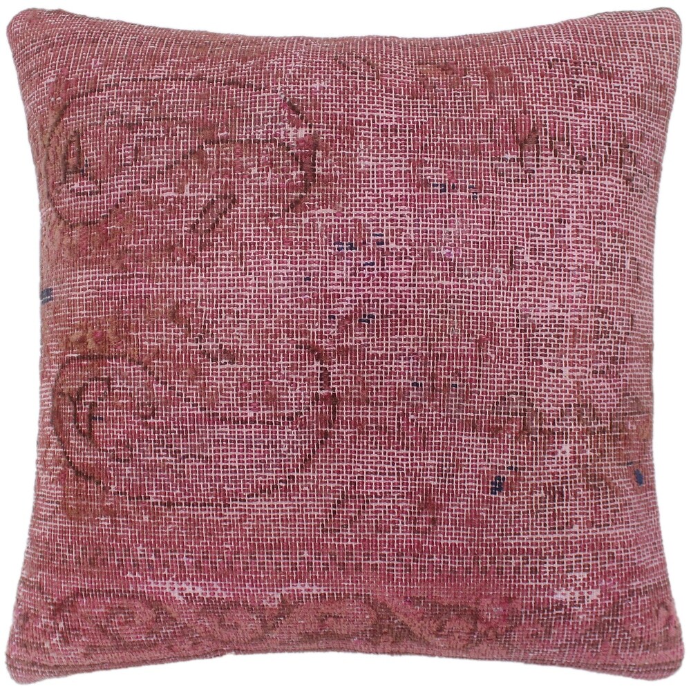 Shabby Chic Greig Vintage Distressed Handmade Rug Pillow