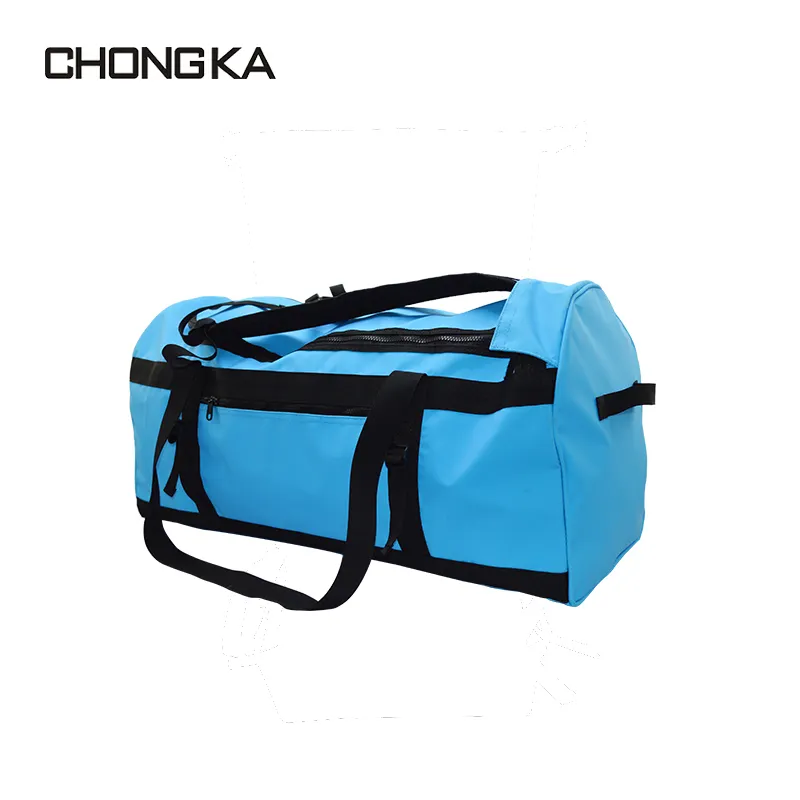 Large capacity travel hiking camping PVC business trip waterproof backpack unisex outdoor mountaineering storage bag