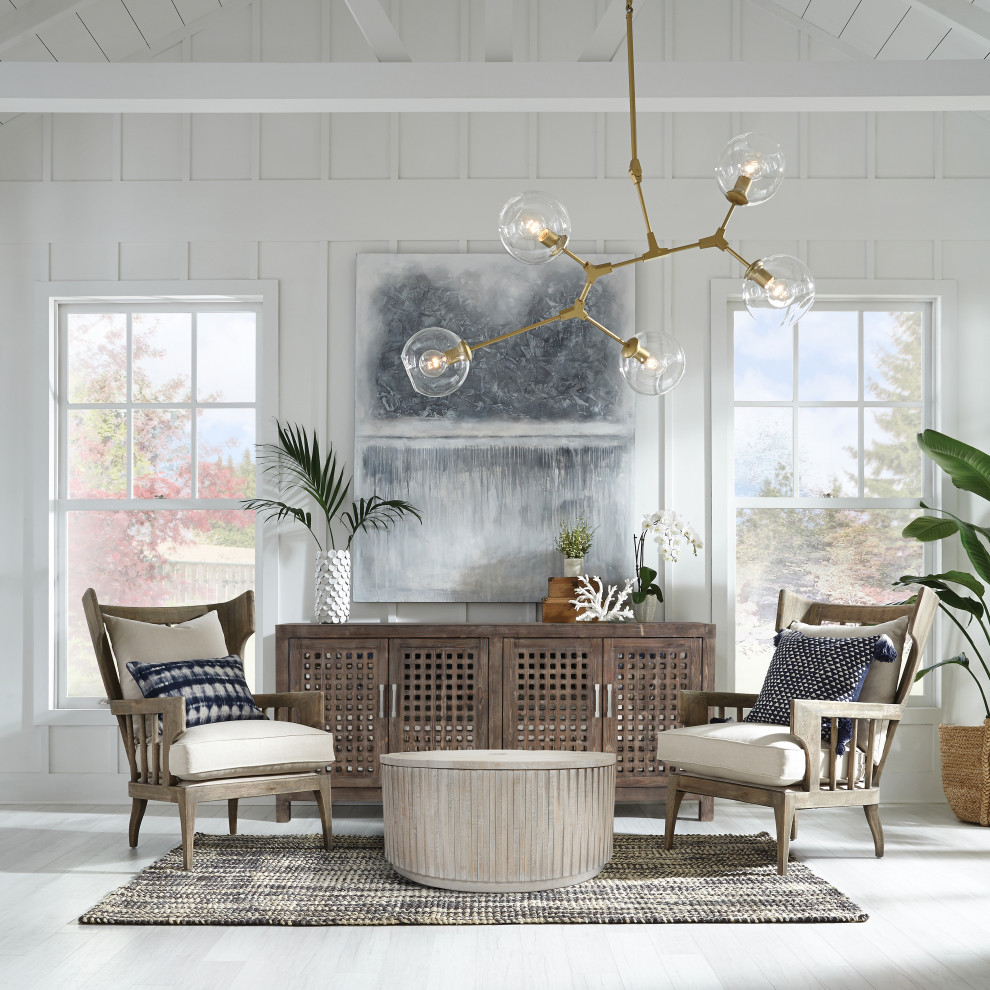 Lawrence Accent Chair Natural by Kosas Home   Farmhouse   Armchairs And Accent Chairs   by Kosas  Houzz