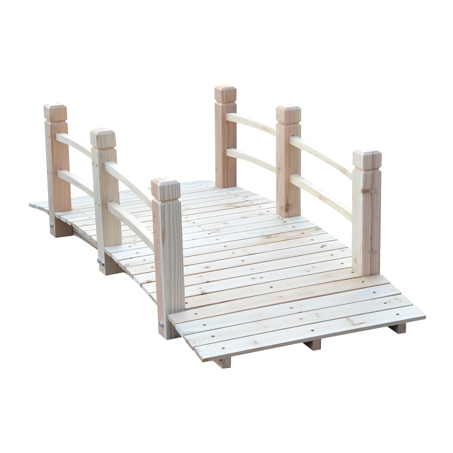 5' Wooden Garden - Decorative Zen Wood Garden Bridges Kit