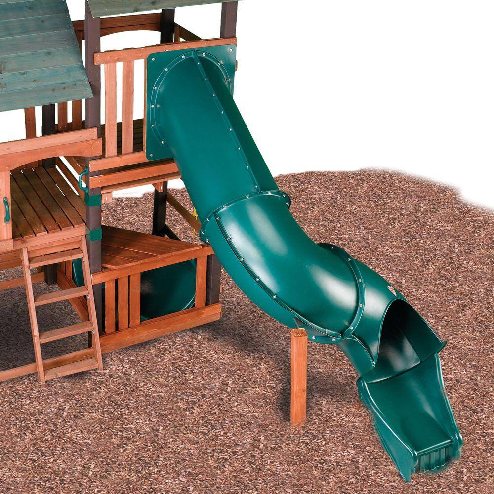 Swing-N-Slide Playsets Green Tunnel Twister Slide NE 4709-T