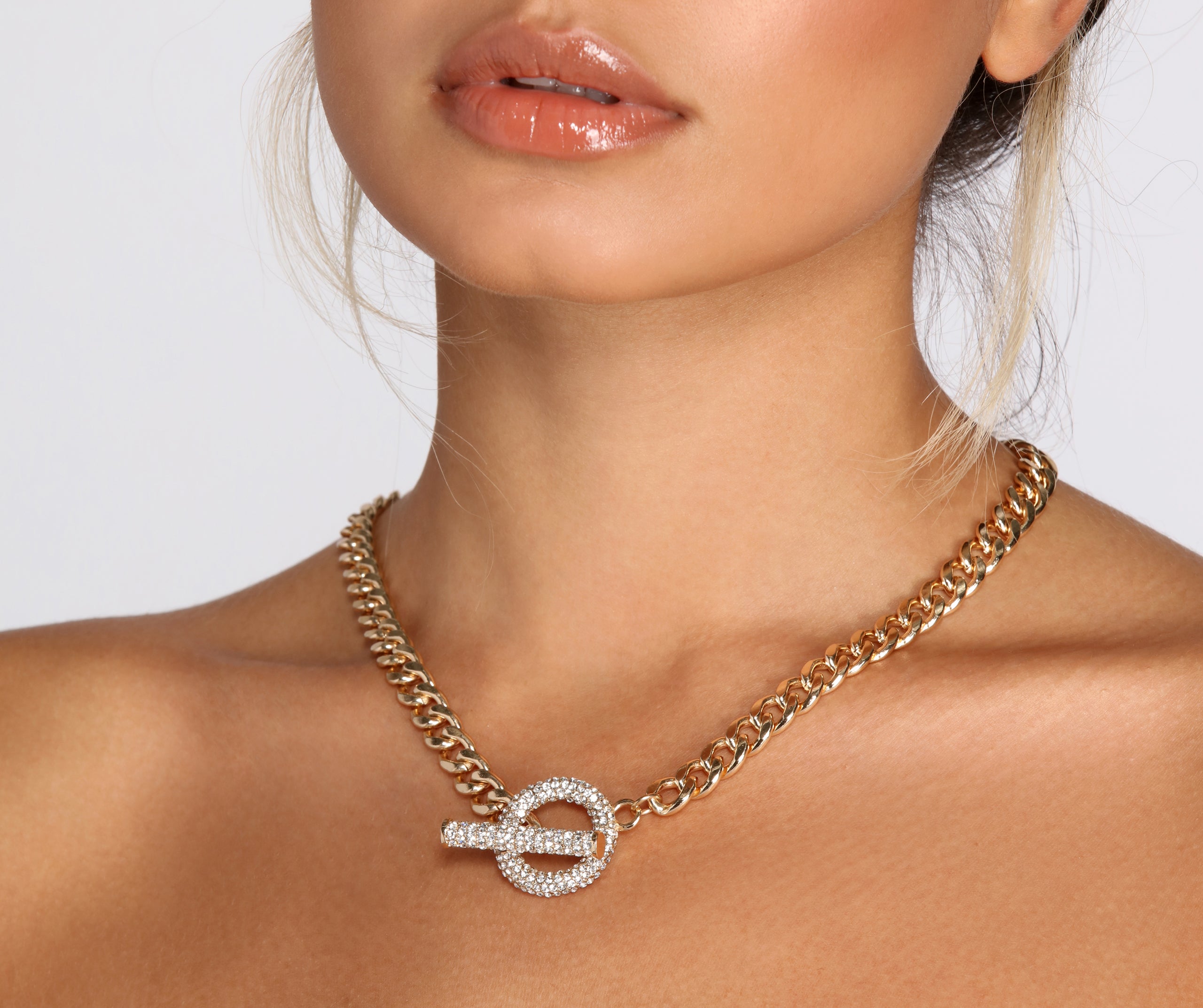 Always Be My Boo Toggle Chain Necklace