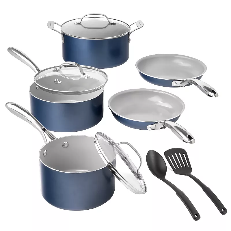 Granitestone Diamond Navy 10-pc. Nonstick Cookware Set