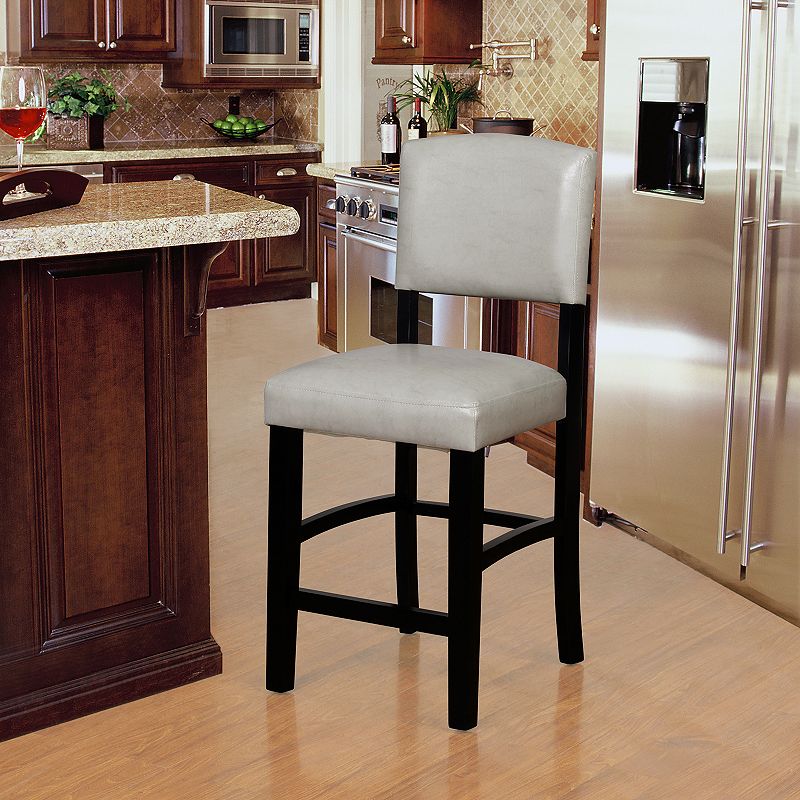 Linon Monaco Gray Counter Stool