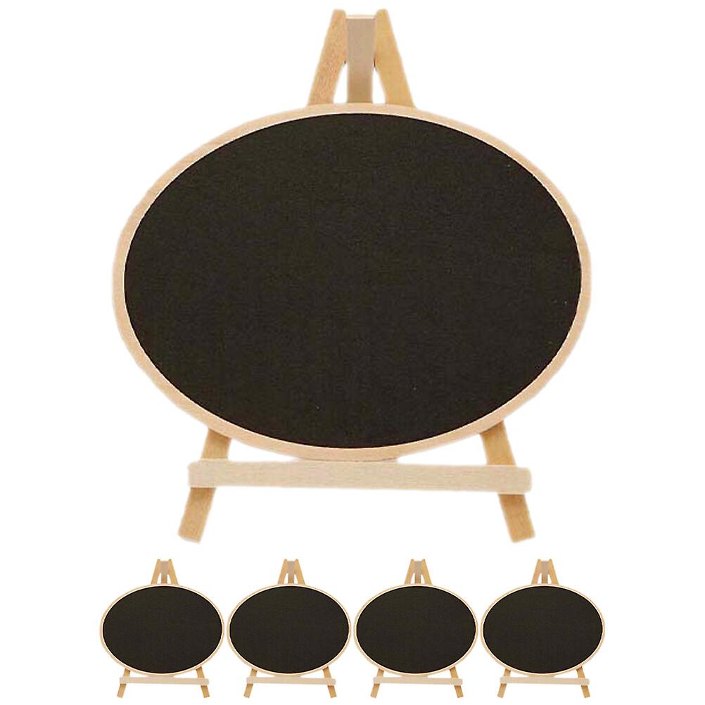 5pcs Desktop Message Board Small Chalkboard Sign Vertical Small Memo Board Coffee Bar Blackboard